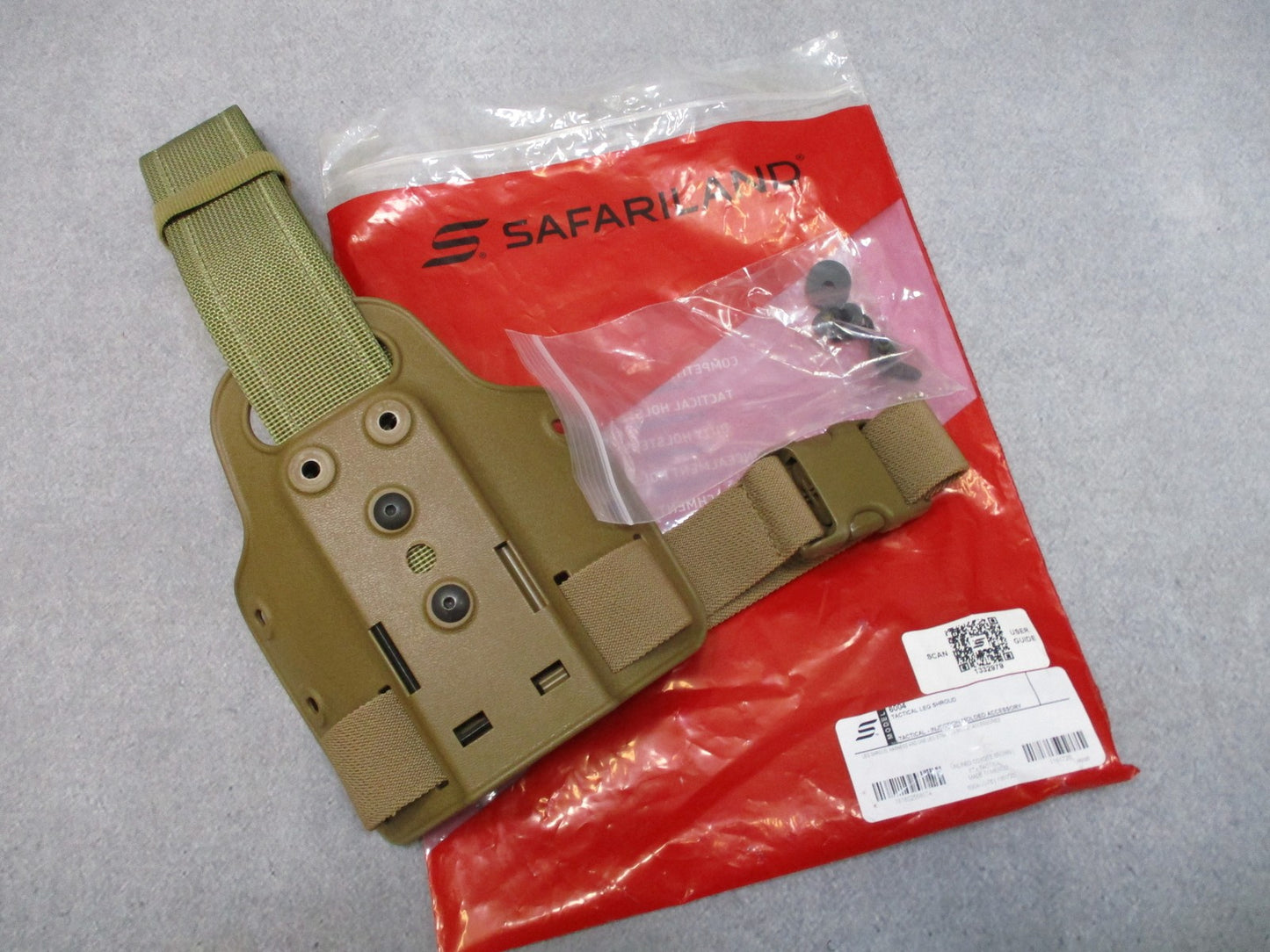 Safariland 6004 Tactical Leg Shroud Coyote Brown Injection Molded Holster Mount