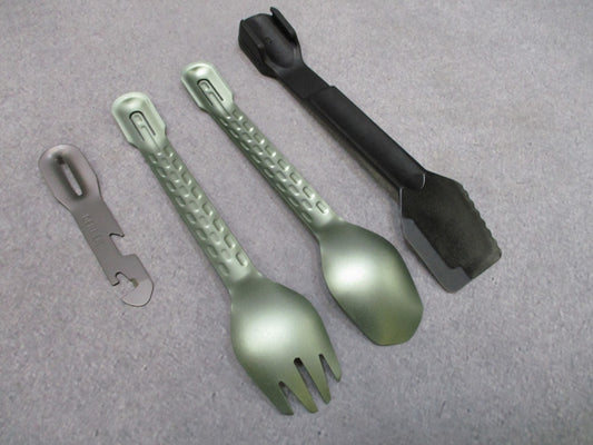 Gerber Compleat Lightweight Utensil Set Spatula Fork Spoon Tongs Multi-Tool New