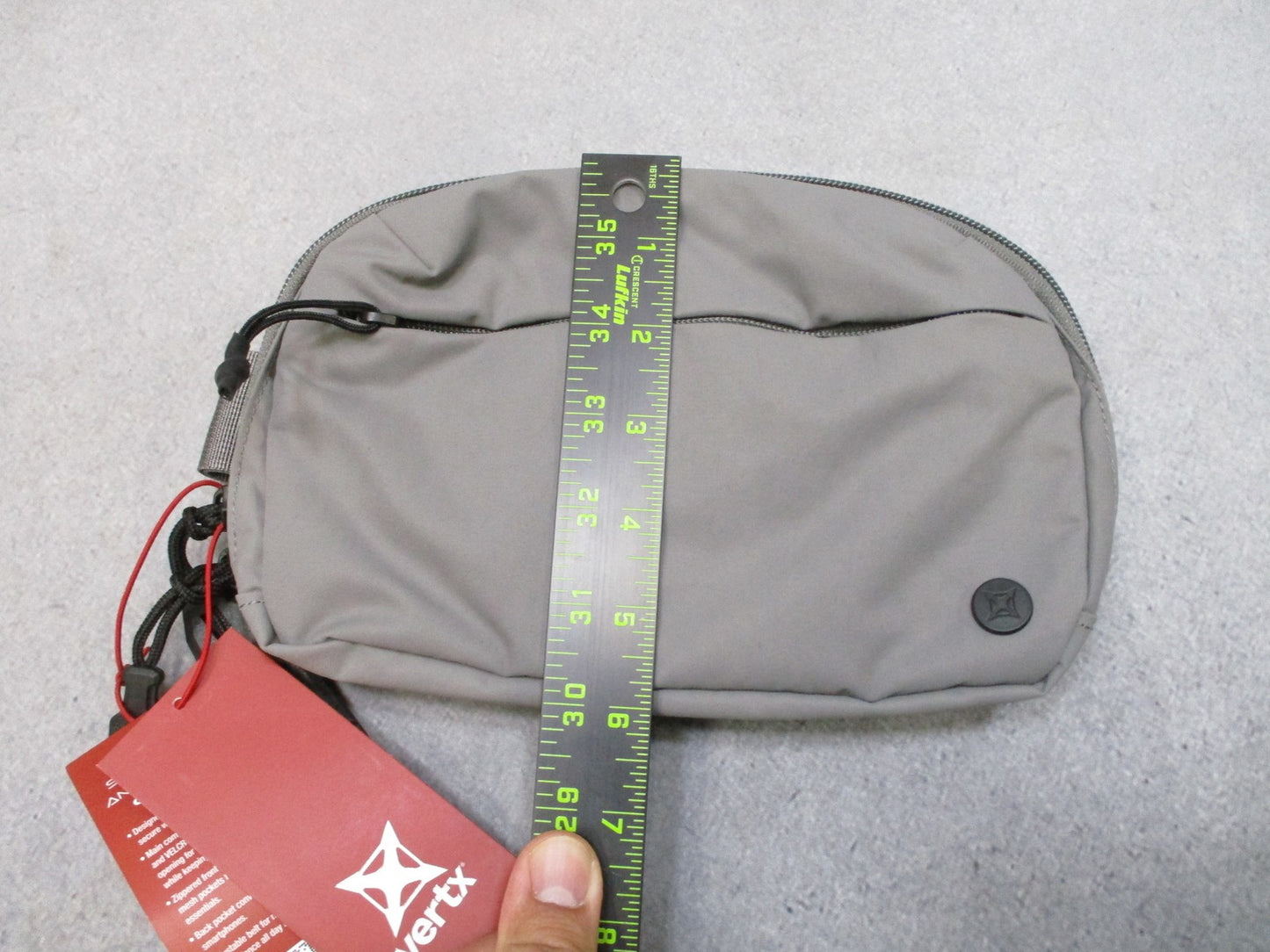 Vertx Everyday Fanny Pack 2.0 Gray Nylon Adjustable Strap New w/ Tags