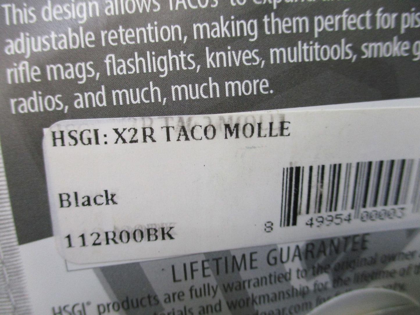 High Speed Gear X2R TACO MOLLE Double Rifle Mag Pouch Black NEW w/ Clips
