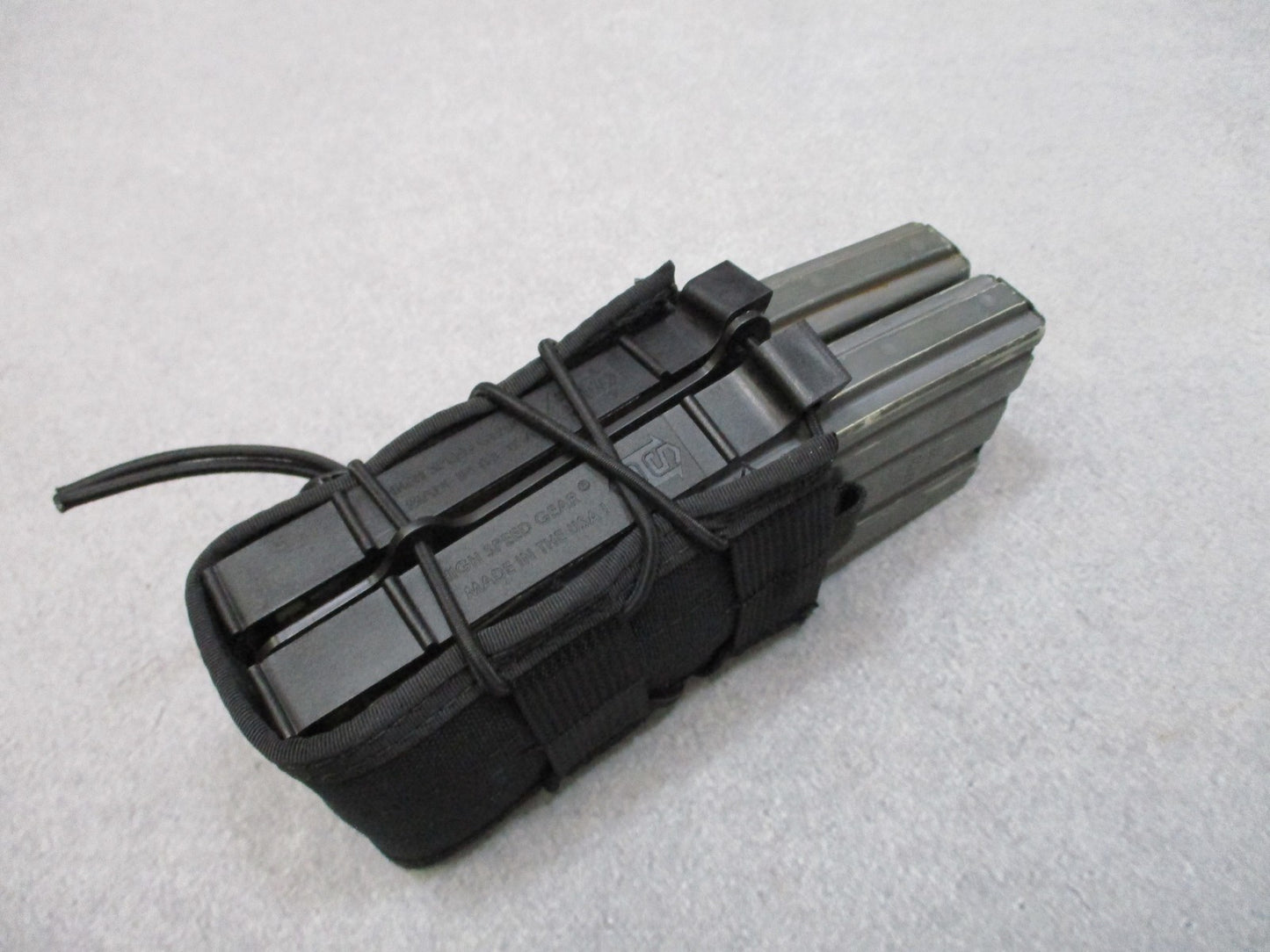 High Speed Gear X2R TACO MOLLE Double Rifle Mag Pouch Black NEW w/ Clips