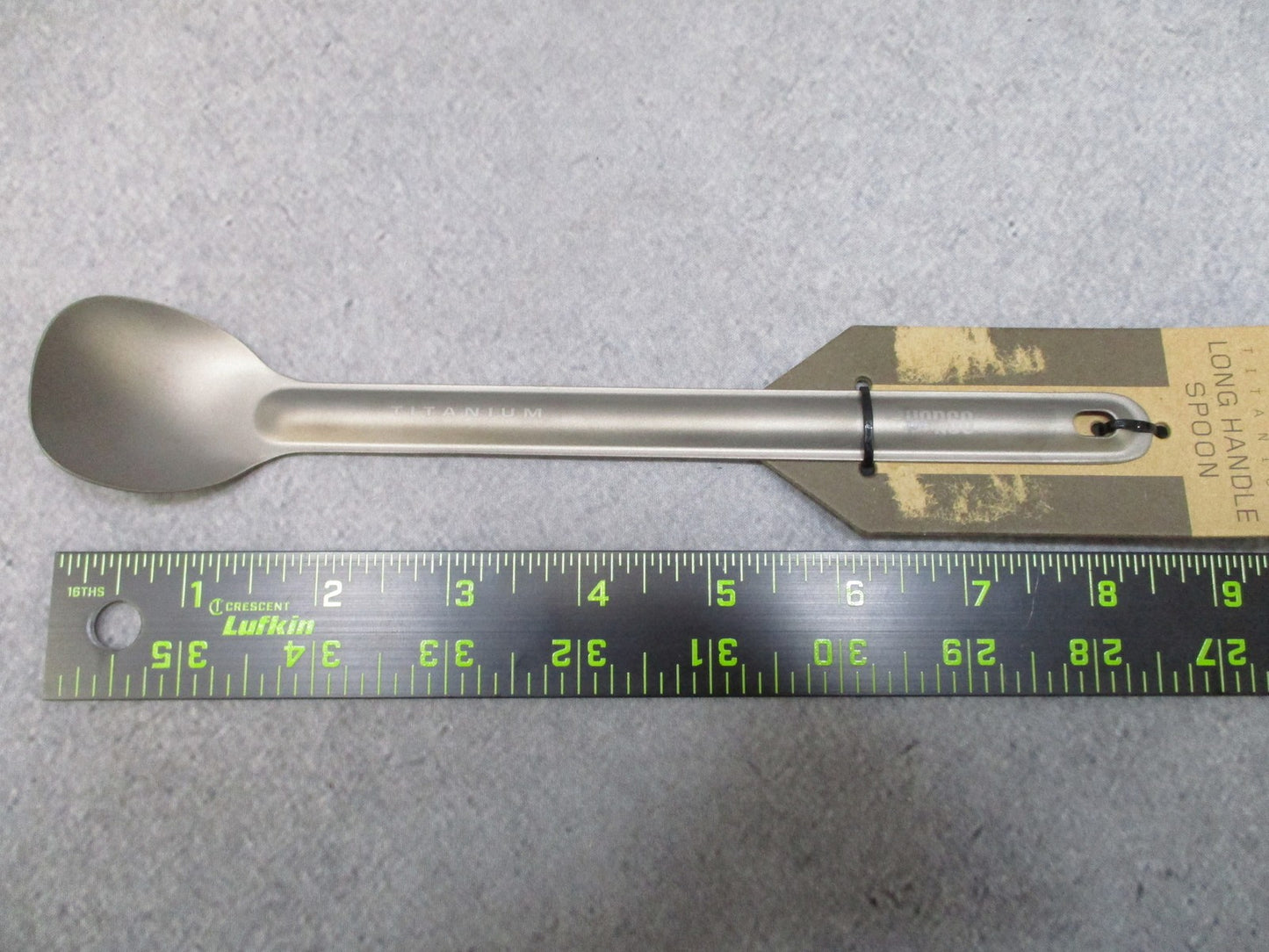 Vargo Titanium Long Handle Spoon 8.5" Camping Backpacking Utensil - NEW