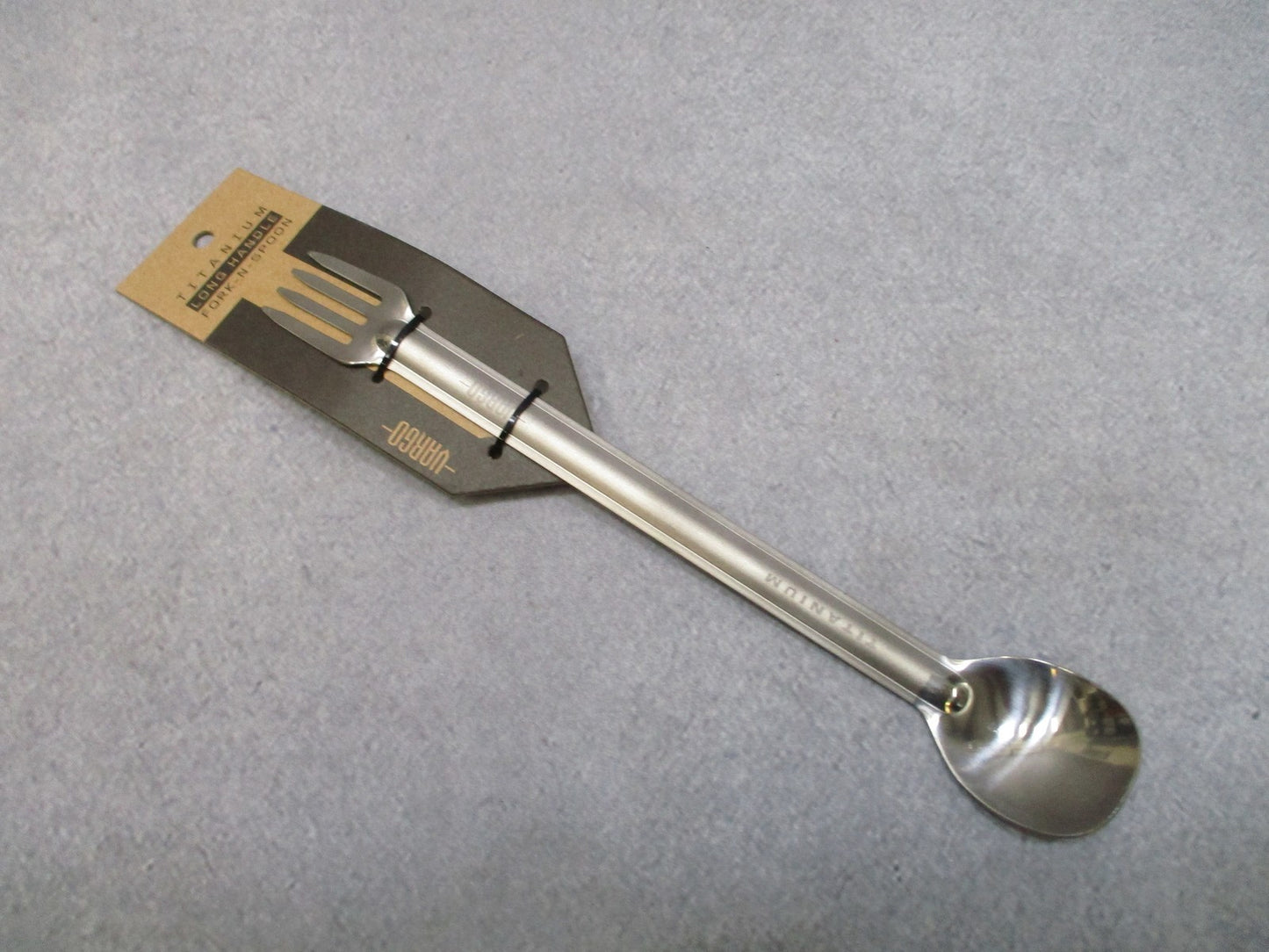 VARGO Titanium Long Handle Fork-n-Spoon Camping Hiking Utensil New