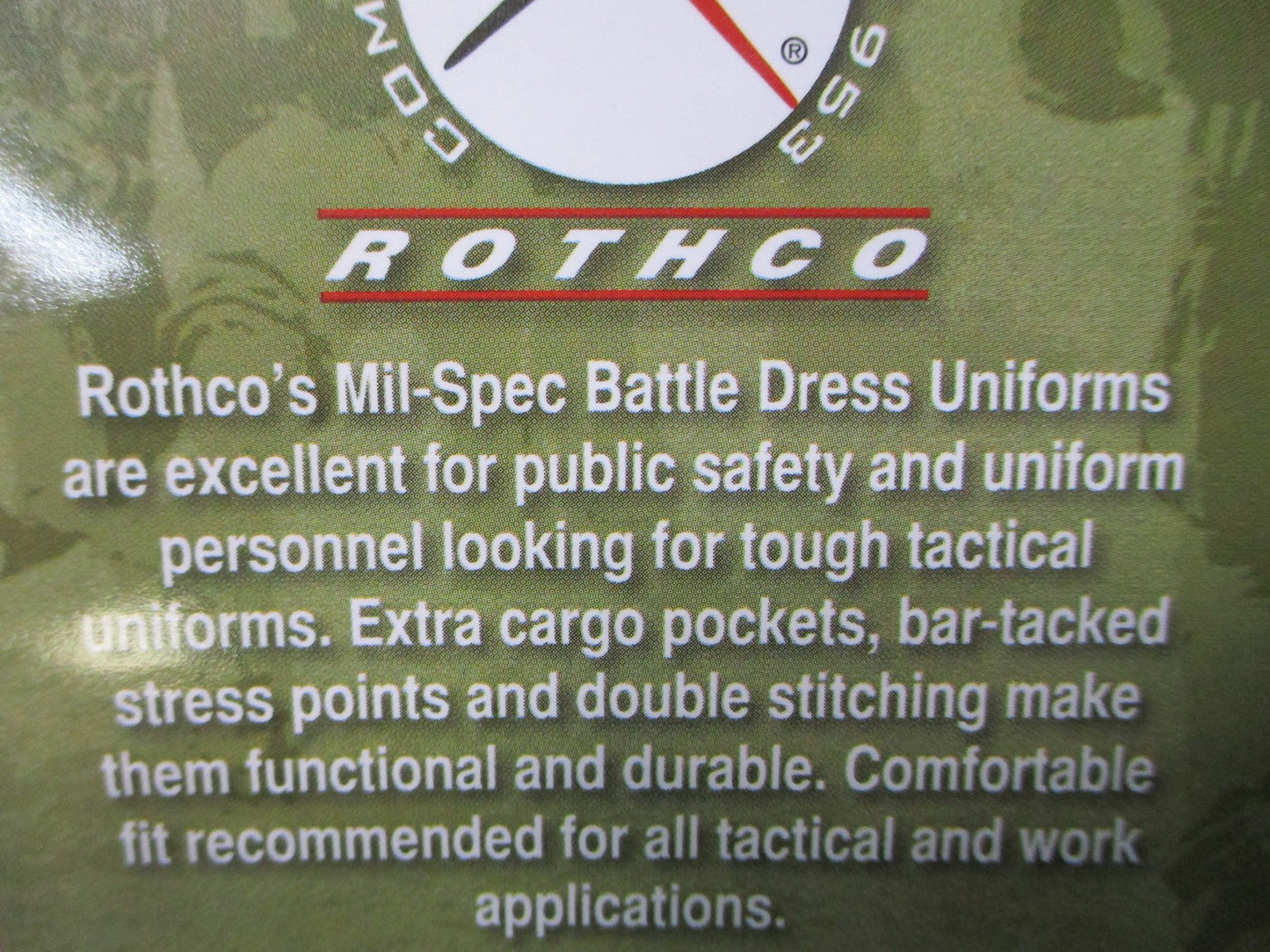 New Rothco BDU Tactical Pants Brown Large Regular 8578 Cargo Military Style