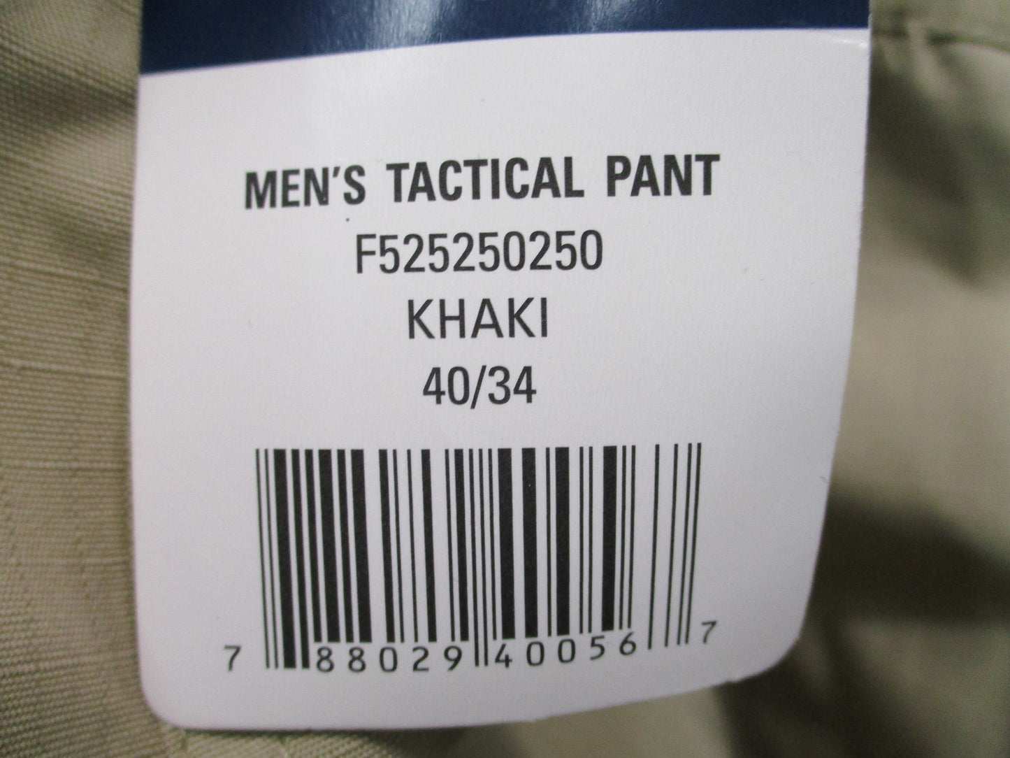 New Propper Men's Tactical Pants Khaki 40x34 Ripstop Cargo Work Uniform Trousers