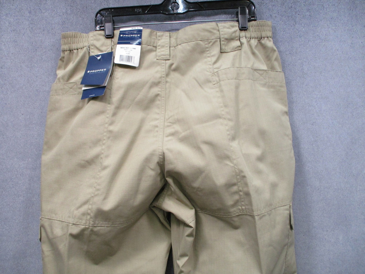 New Propper Men's Tactical Pants Khaki 40x34 Ripstop Cargo Work Uniform Trousers