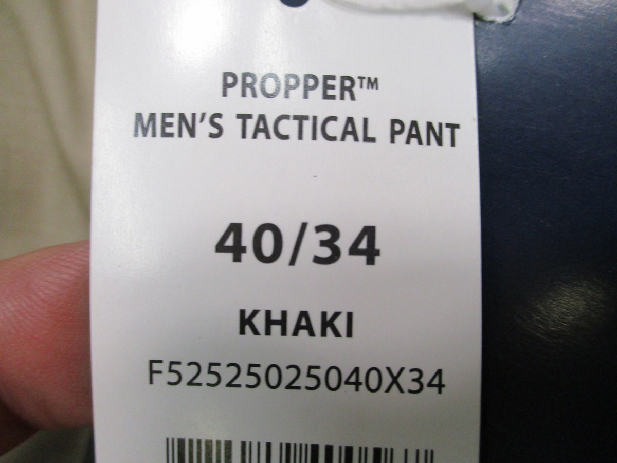 New Propper Men's Tactical Pants Khaki 40x34 Ripstop Cargo Work Uniform Trousers