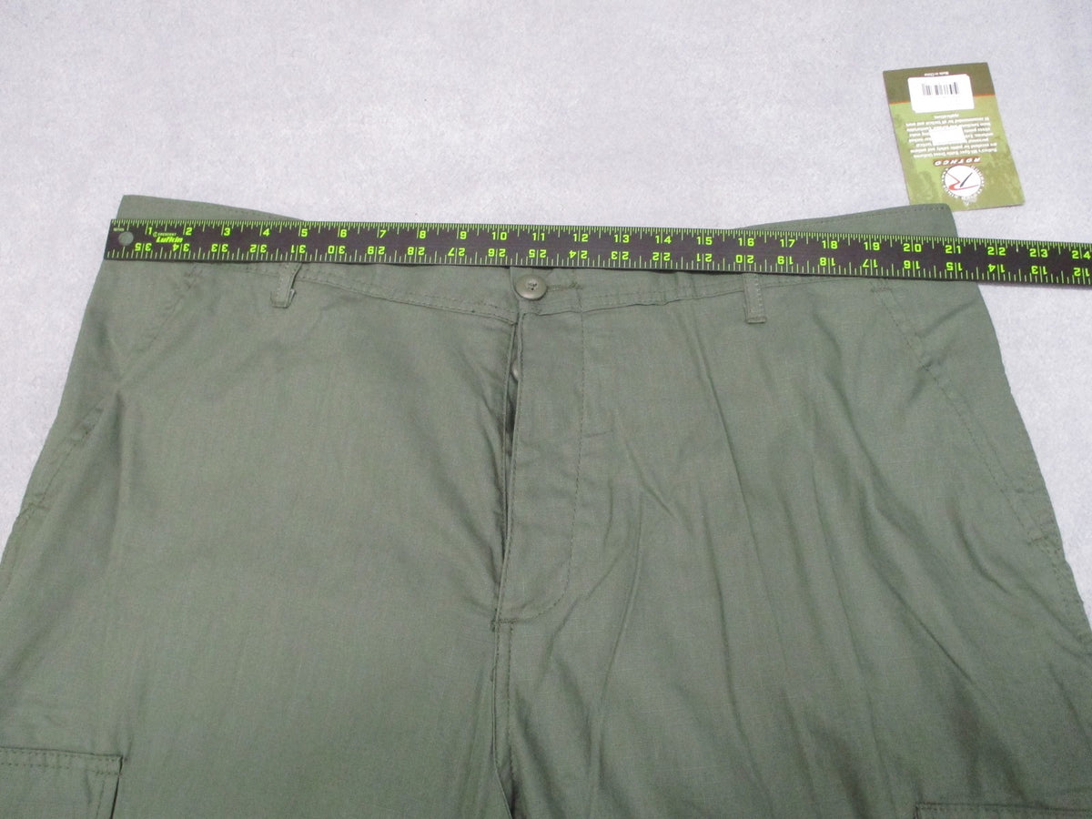 New Rothco BDU Cargo Pants Olive Drab 100% Cotton Rip-Stop Size XL Regular 5935