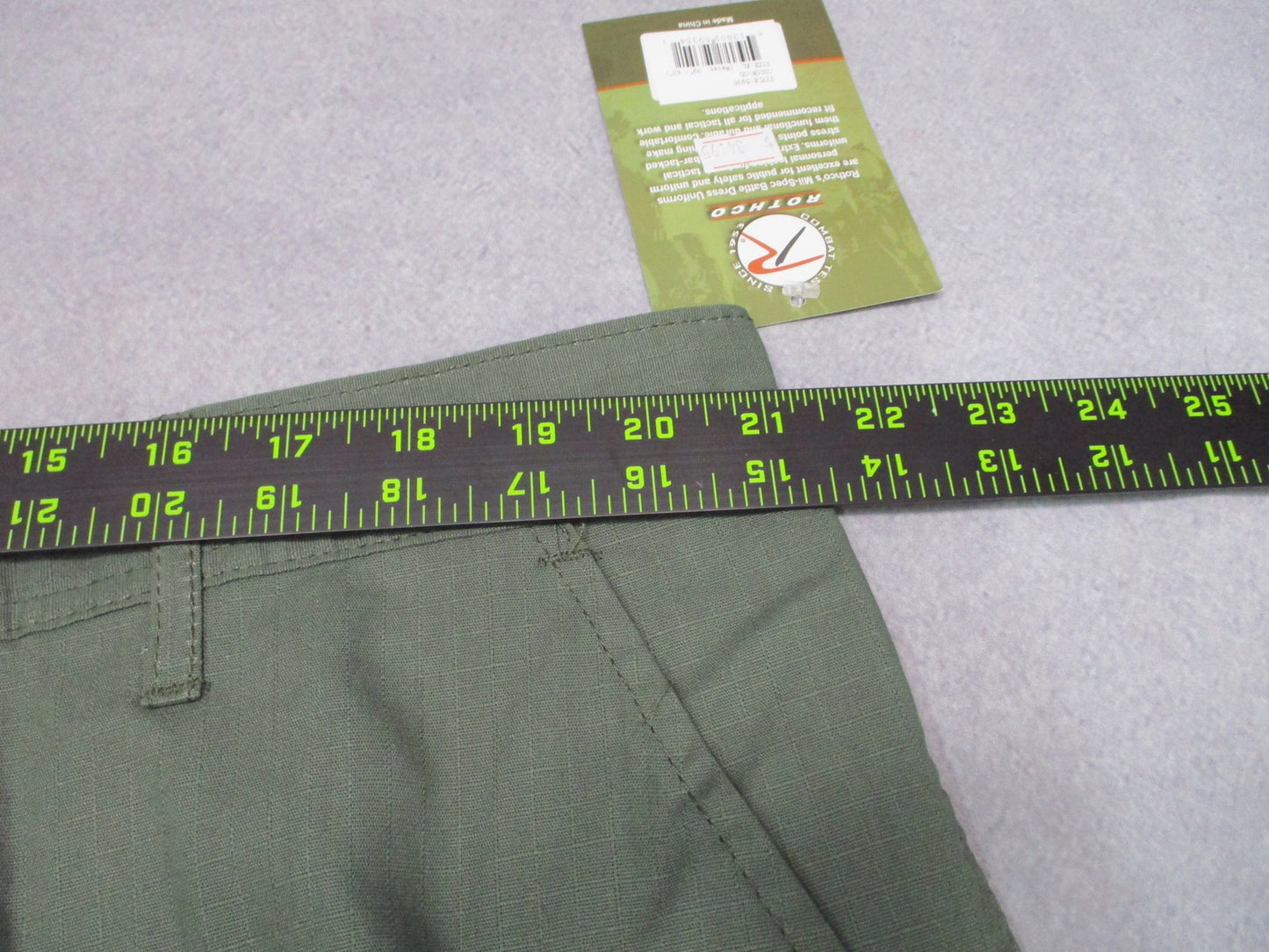 New Rothco BDU Cargo Pants Olive Drab 100% Cotton Rip-Stop Size XL Regular 5935