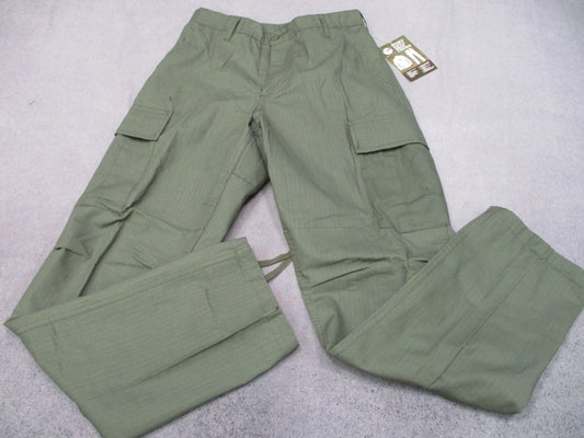 New Rothco BDU Tactical Pants Olive Drab Rip-Stop Small Regular 5935