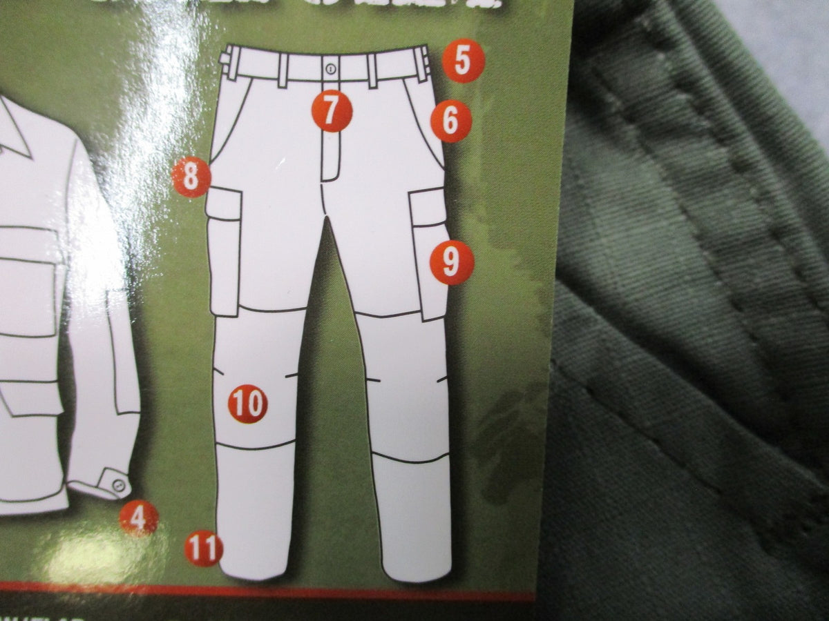 New Rothco BDU Tactical Pants Olive Drab Rip-Stop Small Regular 5935