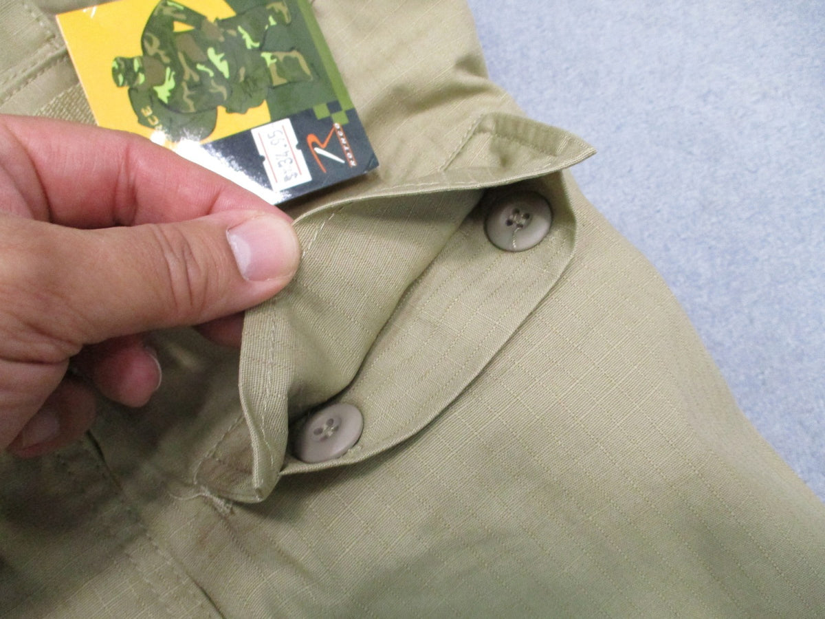 New Rothco Ultra Force BDU Pants Khaki 100% Cotton Rip-Stop Size Small Long 5849