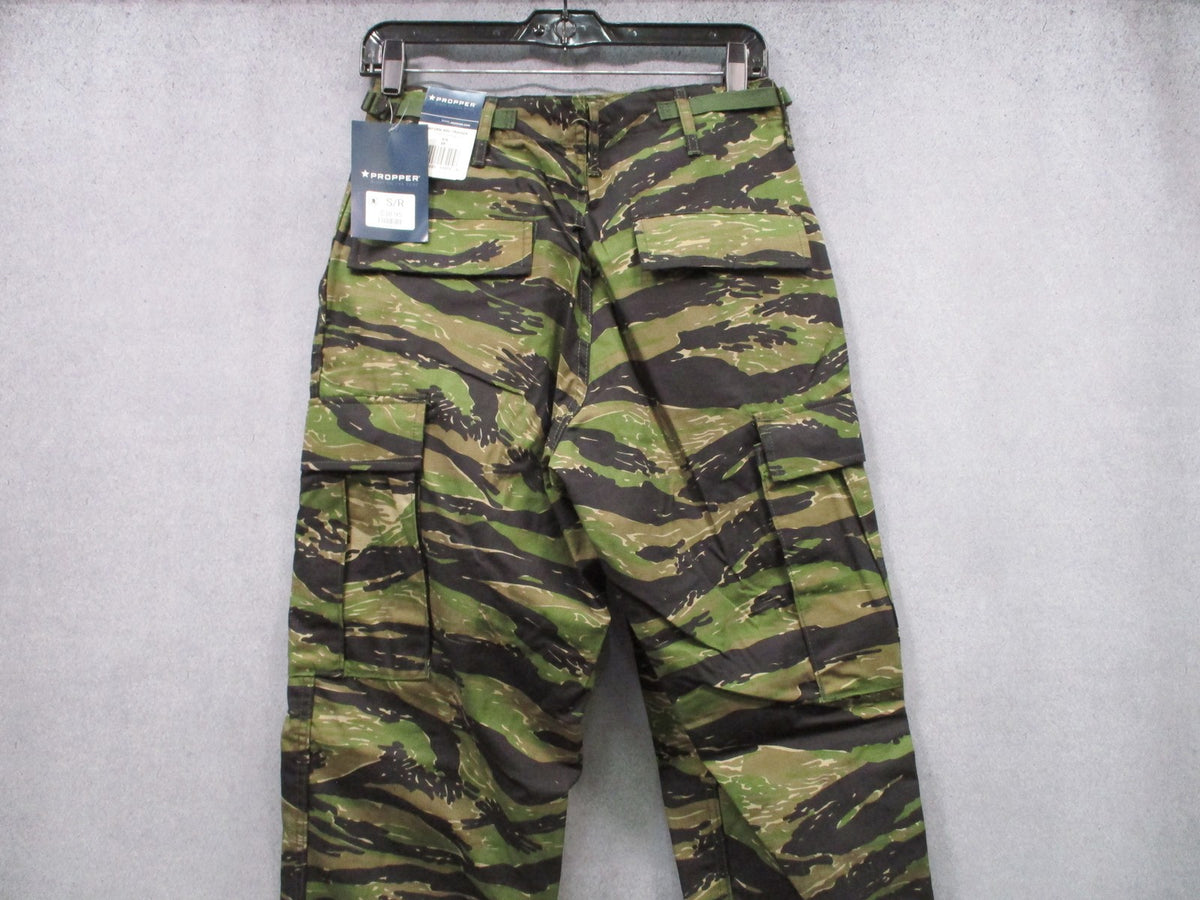 New Propper BDU Trouser Pants Tiger Stripe Camo Size Small Regular Tactical Gear