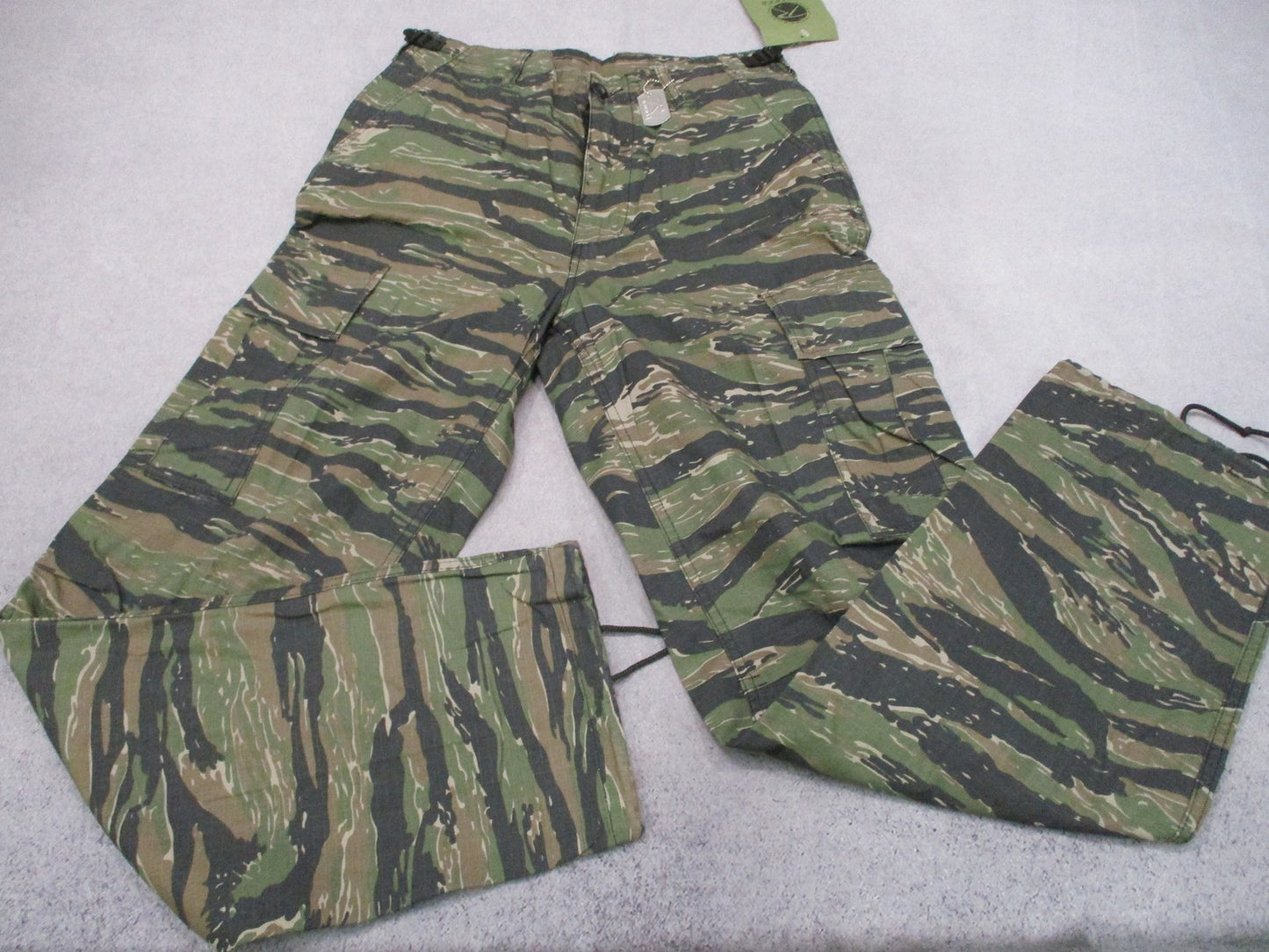 Rothco Vintage Vietnam Tiger Stripe Fatigue Pants Small Regular 100% Cotton NWT