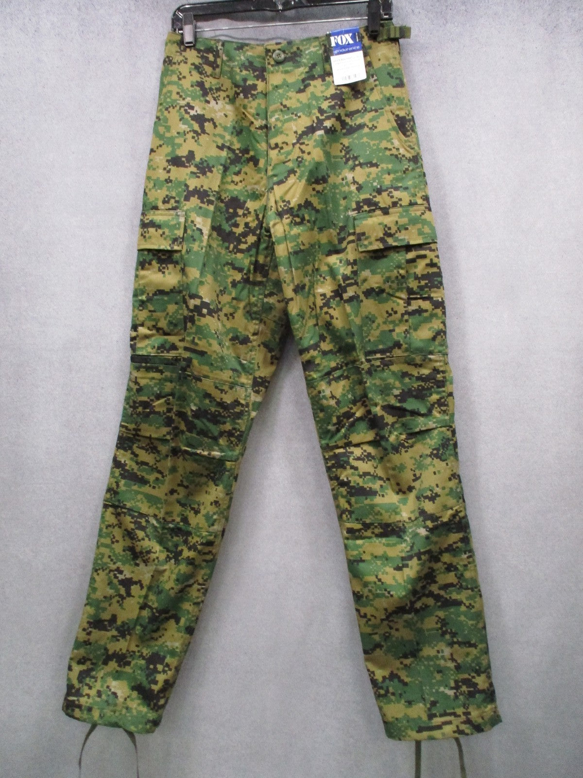 New Fox Endurance Men's BDU Pants Woodland Digital Camo Size Small Long