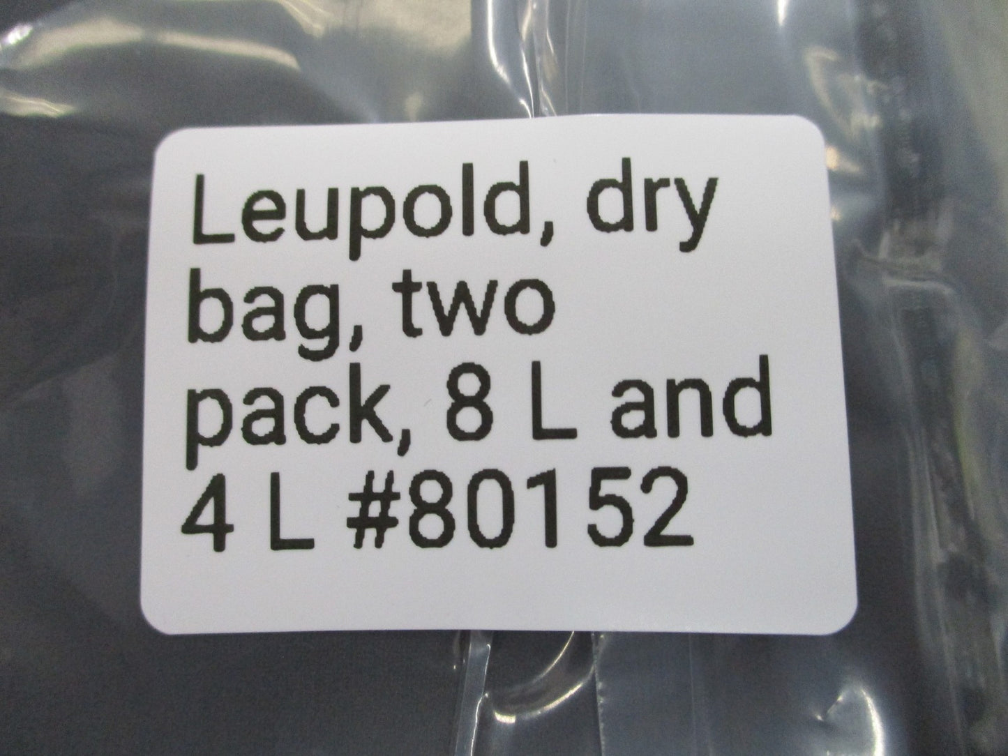 Leupold GO DRY 4L 8L Waterproof Roll-Top Gear Bags 2-Pack NOS 172612 172613