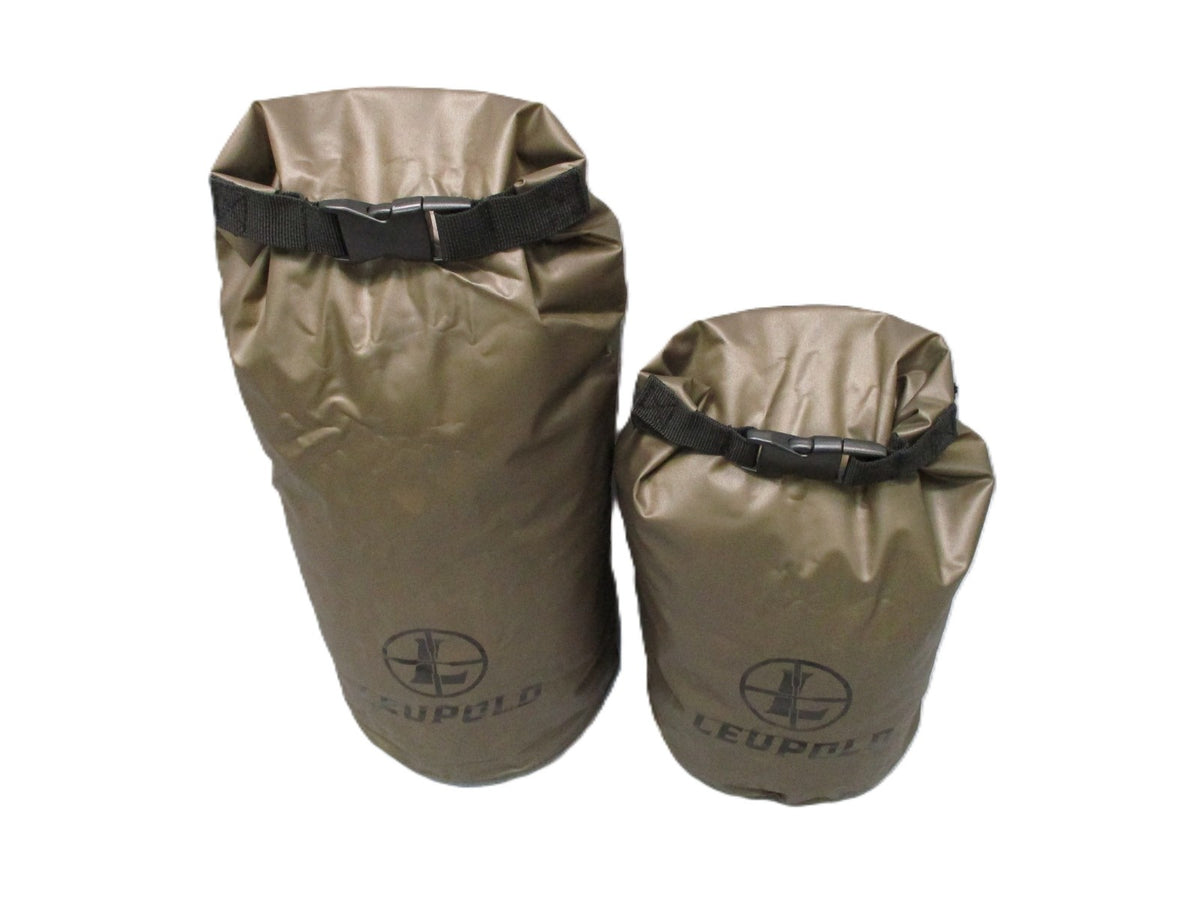 Leupold GO DRY 4L 8L Waterproof Roll-Top Gear Bags 2-Pack NOS 172612 172613