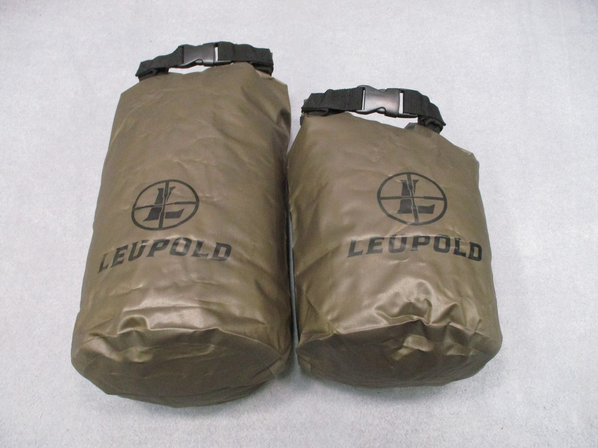 Leupold GO DRY 4L 8L Waterproof Roll-Top Gear Bags 2-Pack NOS 172612 172613
