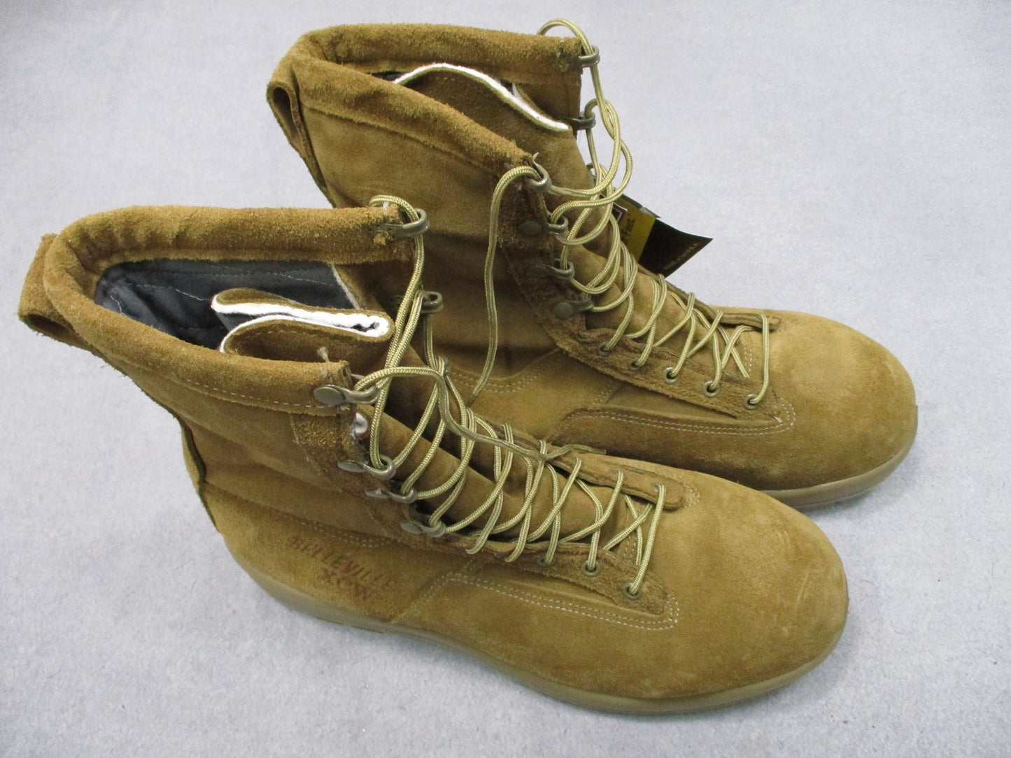 New Belleville C755 Extreme Cold Weather Boots Tan Suede GORE-TEX Size 13W USA