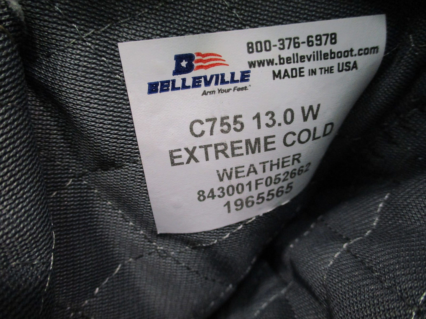 New Belleville C755 Extreme Cold Weather Boots Tan Suede GORE-TEX Size 13W USA