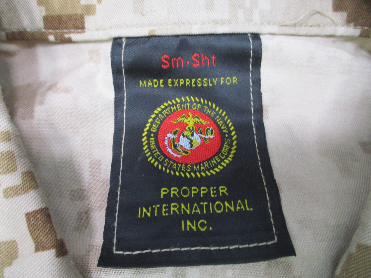 Propper USGI USMC MCCUU Blouse Desert MARPAT Small Short 8415-01-527-1512