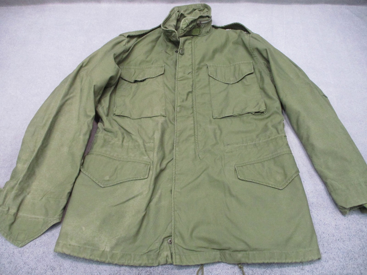 1969 Alpha Industries M-65 Field Jacket OG-107 Medium Long Vietnam Scovill
