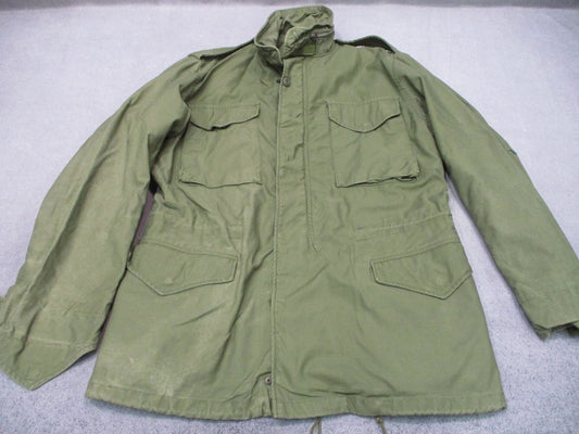 1969 Alpha Industries M-65 Field Jacket OG-107 Medium Long Vietnam Scovill