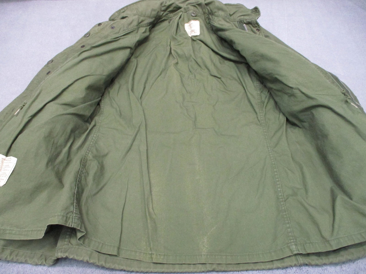 1969 Alpha Industries M-65 Field Jacket OG-107 Medium Long Vietnam Scovill