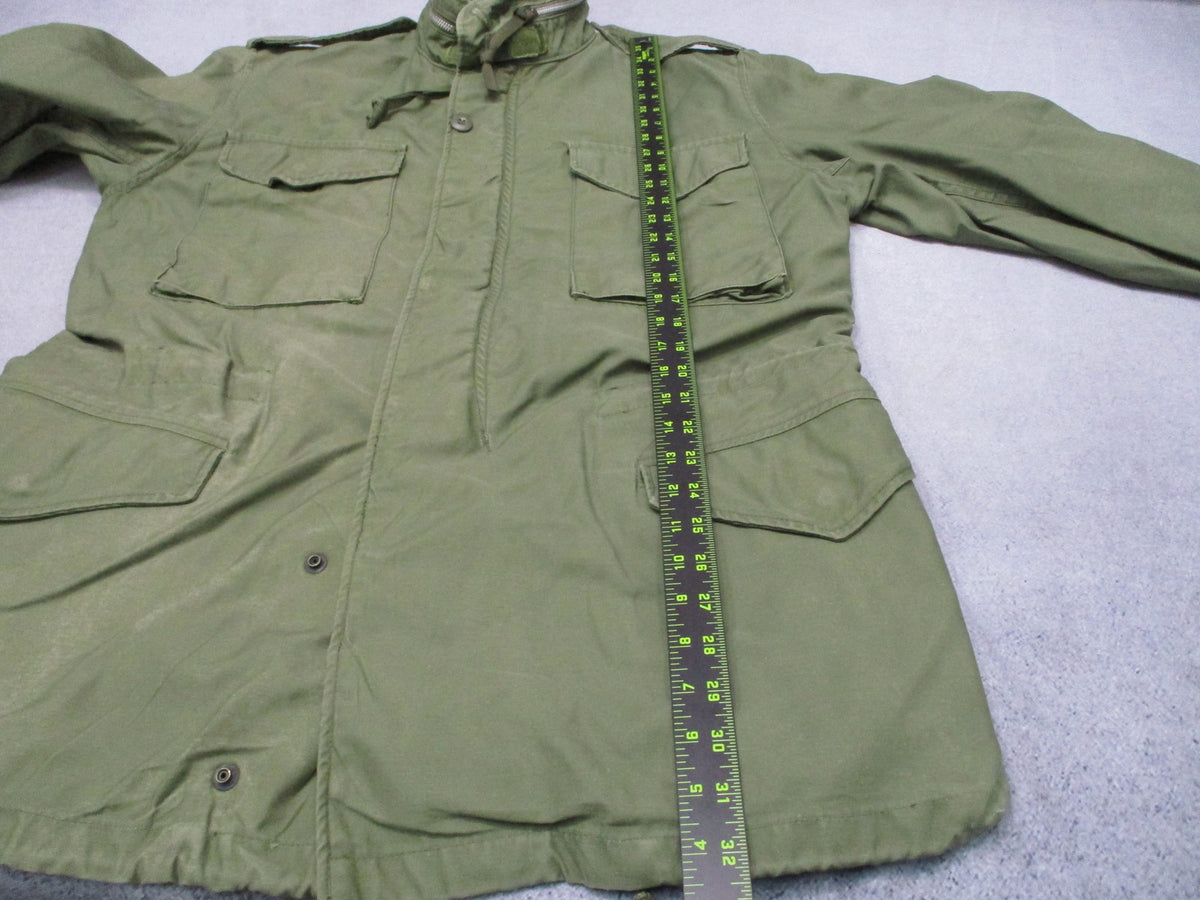 1969 Alpha Industries M-65 Field Jacket OG-107 Medium Long Vietnam Scovill