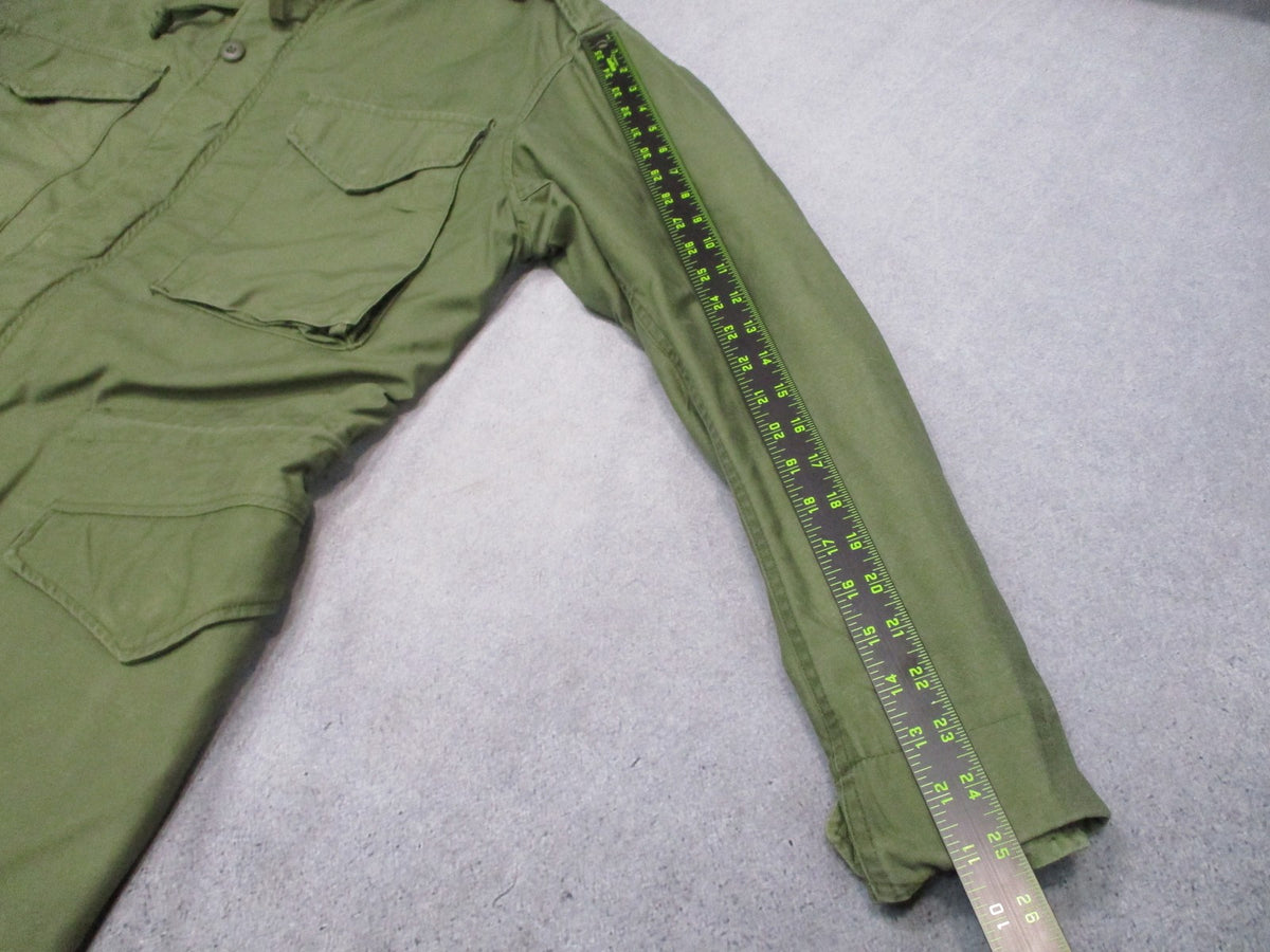1969 Alpha Industries M-65 Field Jacket OG-107 Medium Long Vietnam Scovill