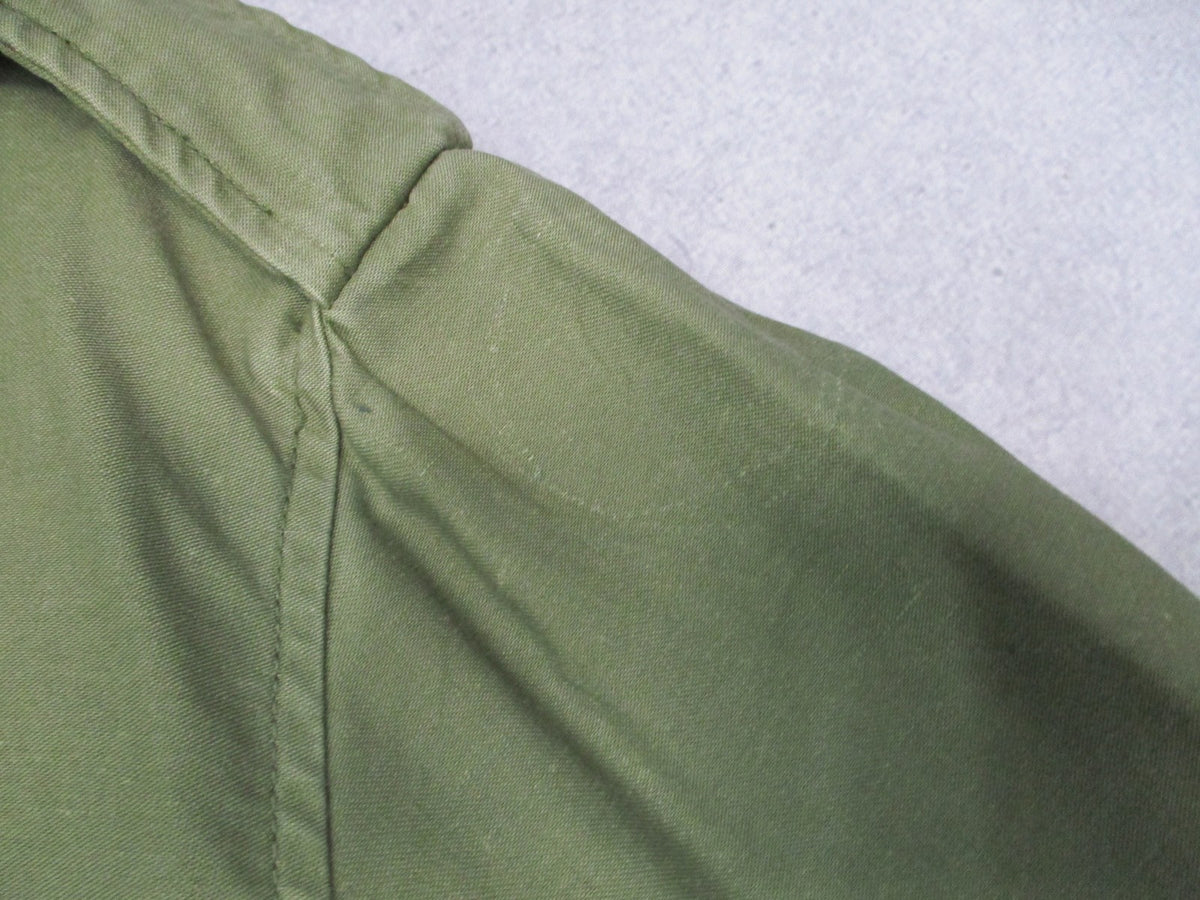 1969 Alpha Industries M-65 Field Jacket OG-107 Medium Long Vietnam Scovill