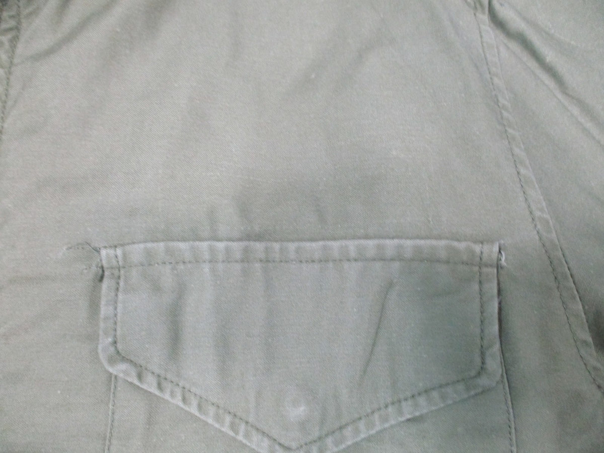 1969 Alpha Industries M-65 Field Jacket OG-107 Medium Long Vietnam Scovill