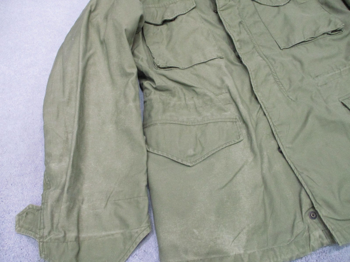 1969 Alpha Industries M-65 Field Jacket OG-107 Medium Long Vietnam Scovill