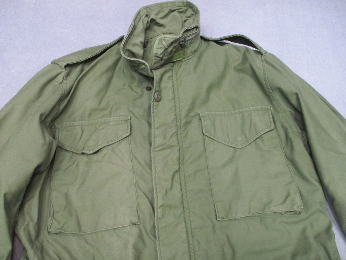 1969 Alpha Industries M-65 Field Jacket OG-107 Medium Long Vietnam Scovill