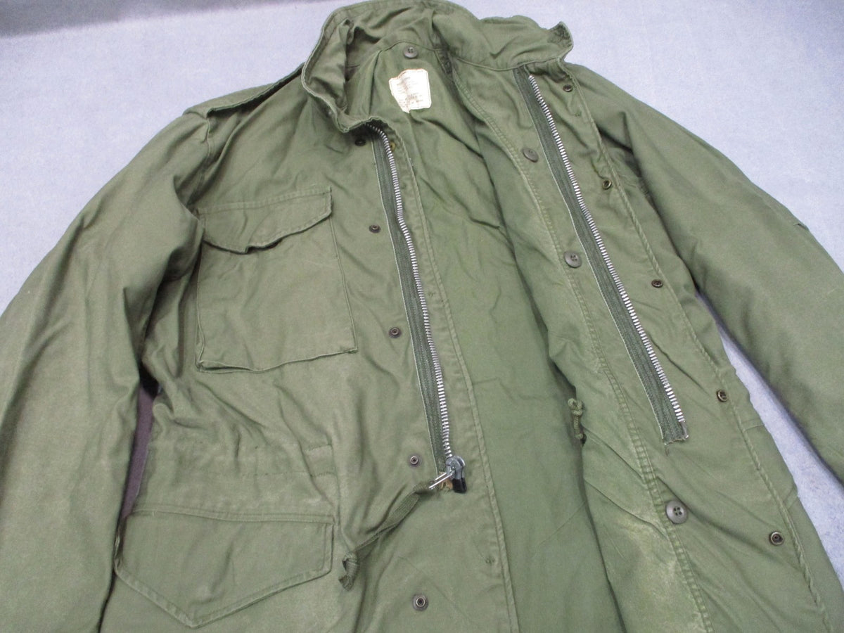 1969 Alpha Industries M-65 Field Jacket OG-107 Medium Long Vietnam Scovill