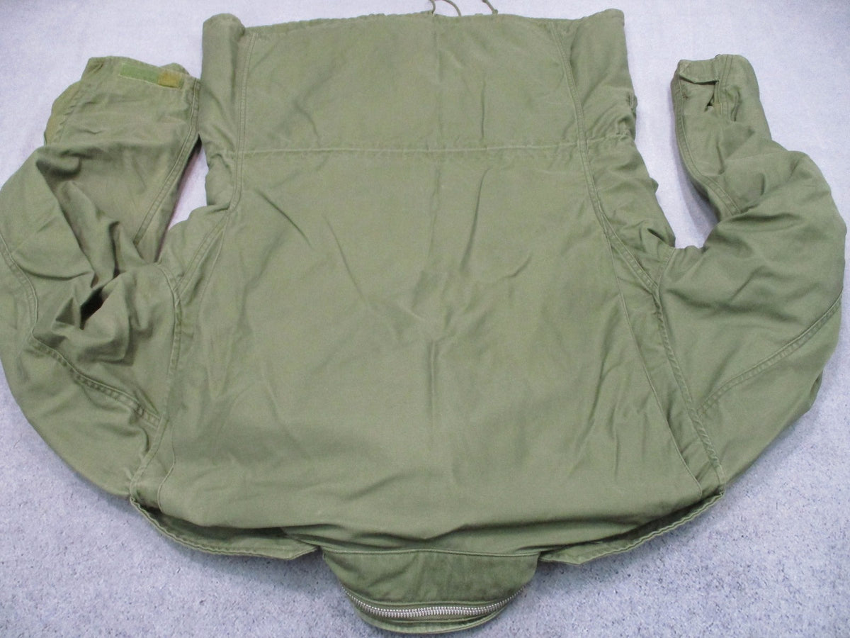 1969 Alpha Industries M-65 Field Jacket OG-107 Medium Long Vietnam Scovill