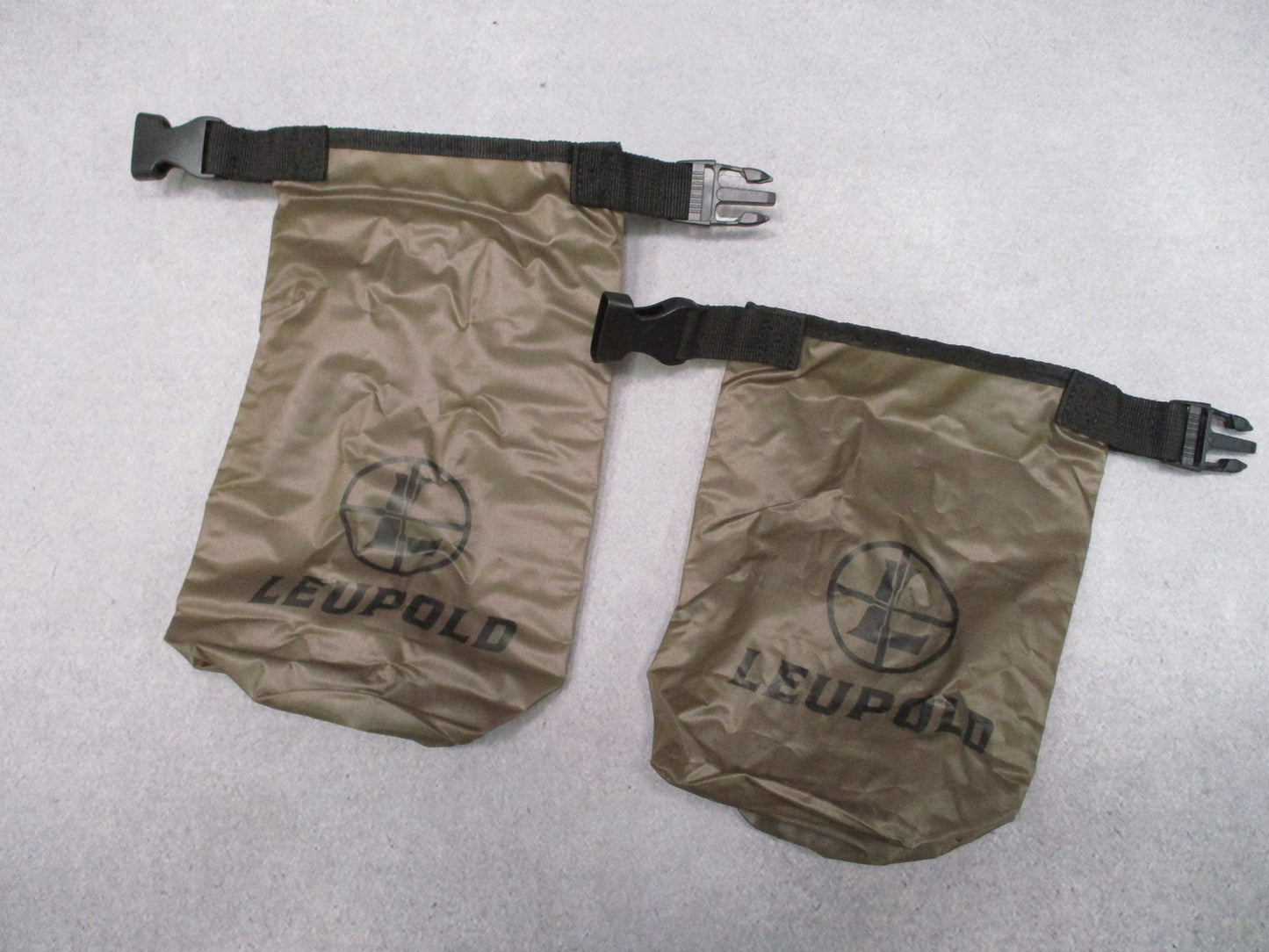 Leupold Go Dry Gear Sack Bundle 1L & 2L Rip-stop Nylon Roll-top Dry Bags