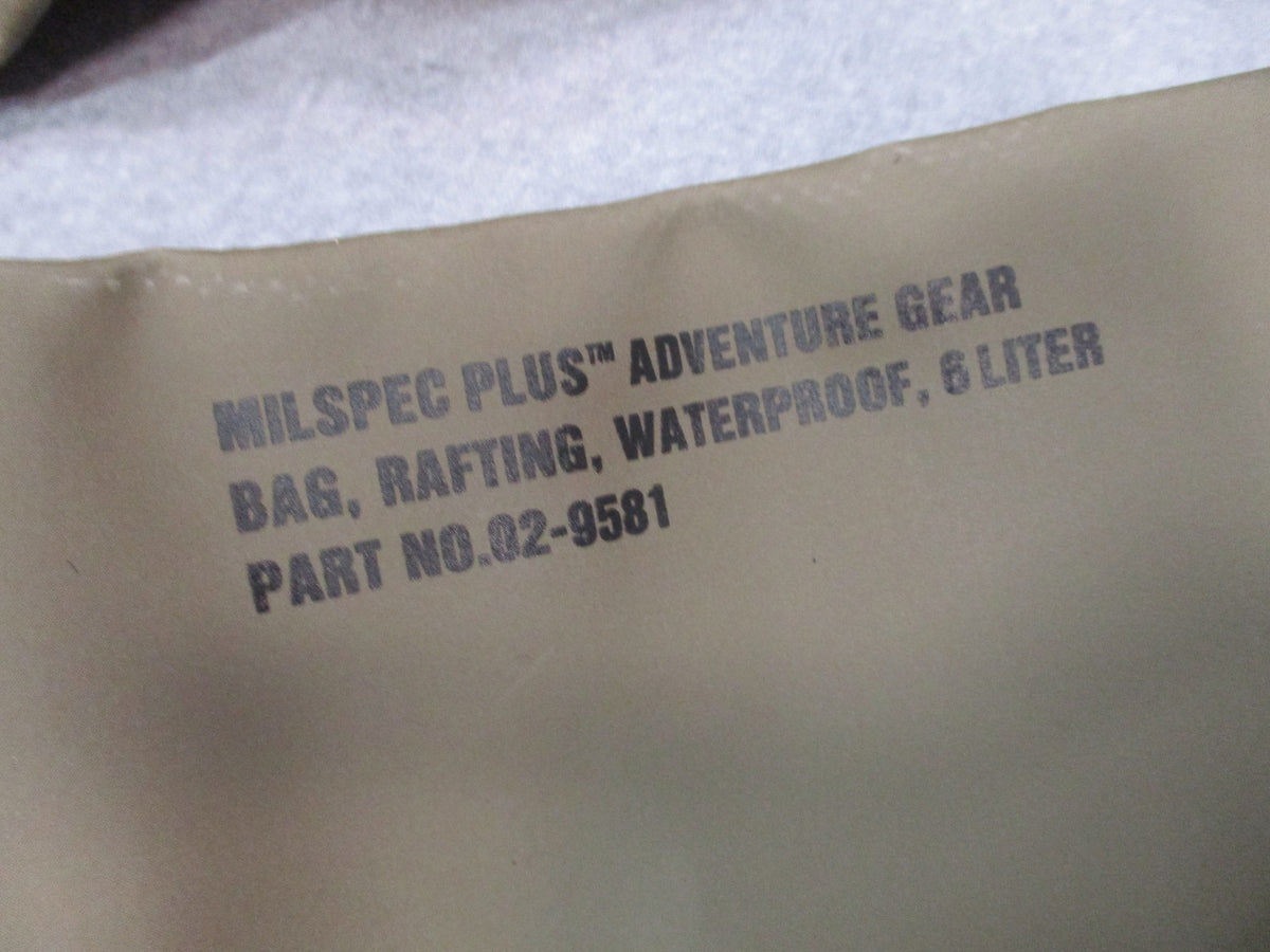 2x Milspec Plus 6L Waterproof Rafting Bag Dry Sack Khaki Adventure Gear 02-9581