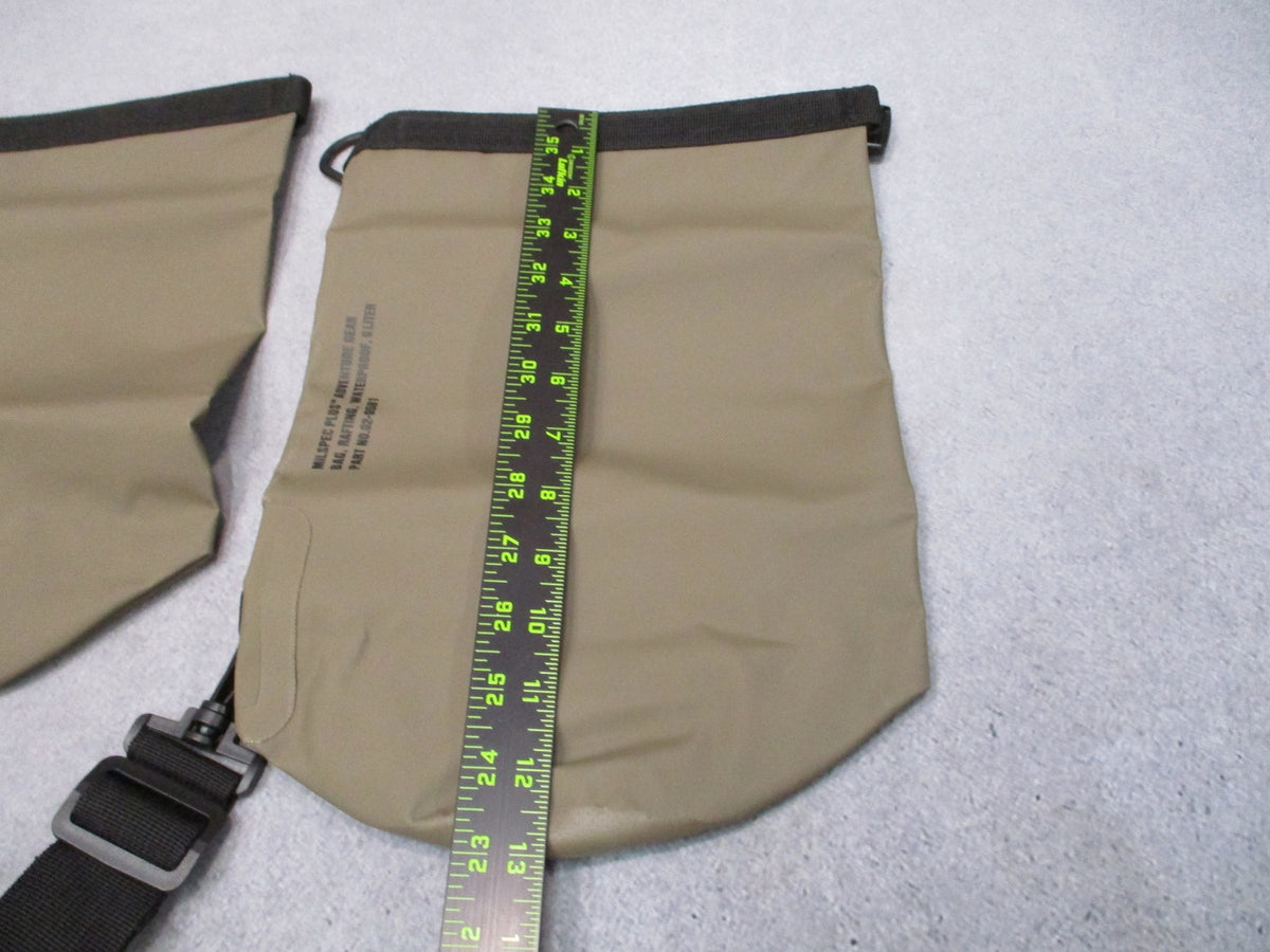 2x Milspec Plus 6L Waterproof Rafting Bag Dry Sack Khaki Adventure Gear 02-9581