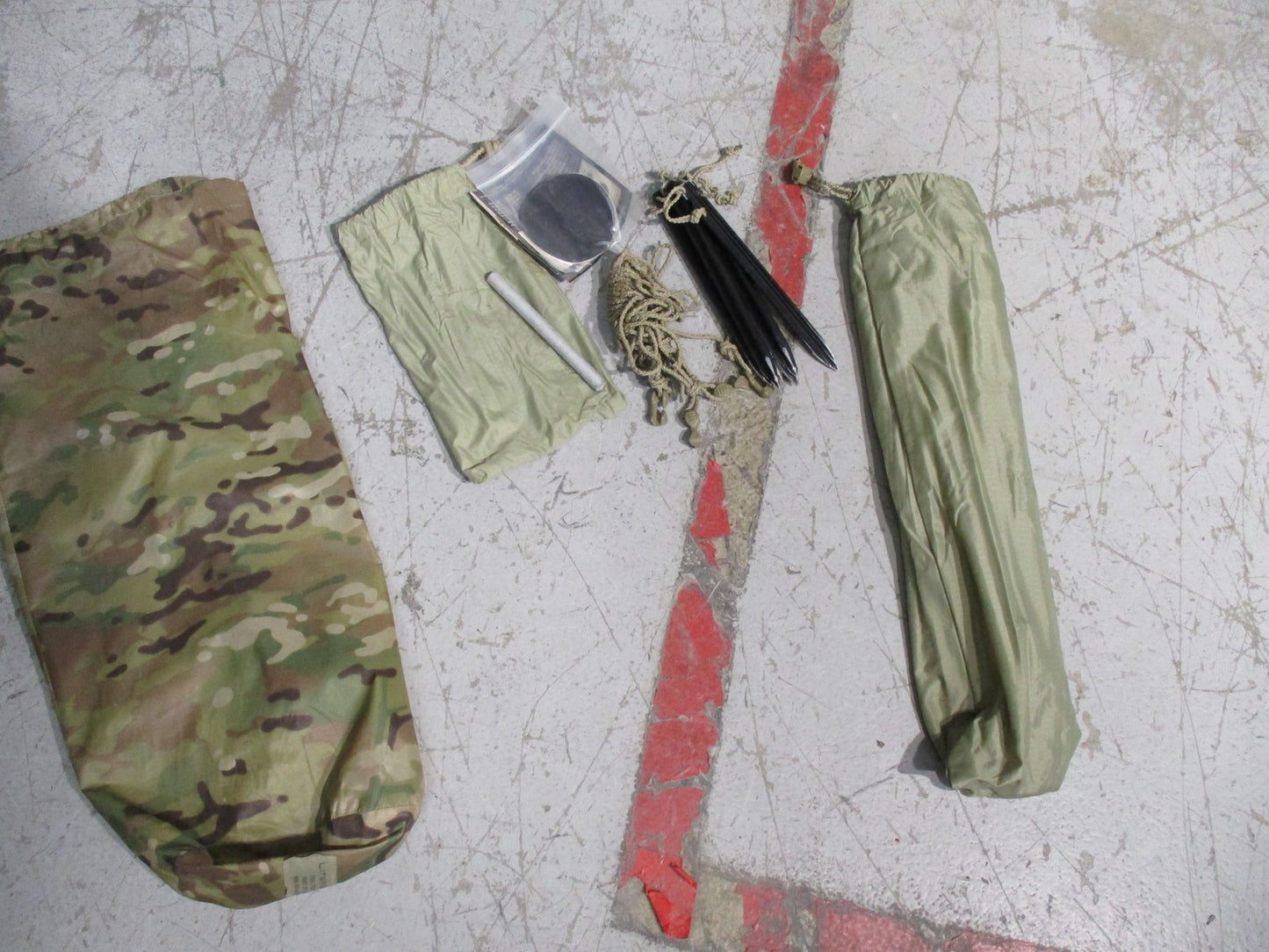 USGI Litefighter 1 Tent Shelter System Military OCP 1 Man Shelter Multi-Cam Used
