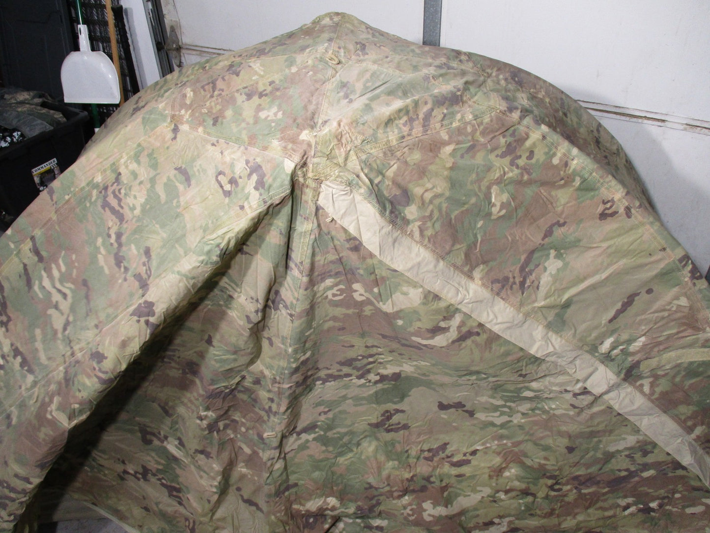 Army USGI Litefighter 1 Tent OCP Multicam One Man Shelter Fiberglass Poles Used