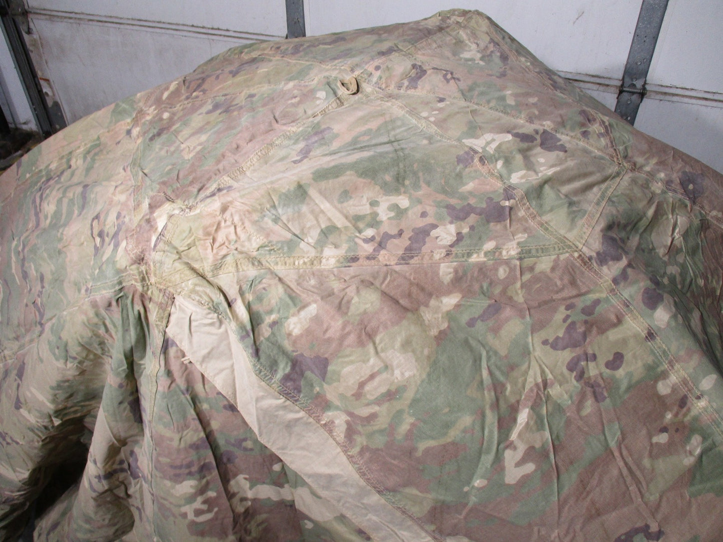 Army USGI Litefighter 1 Tent OCP Multicam One Man Shelter Fiberglass Poles Used