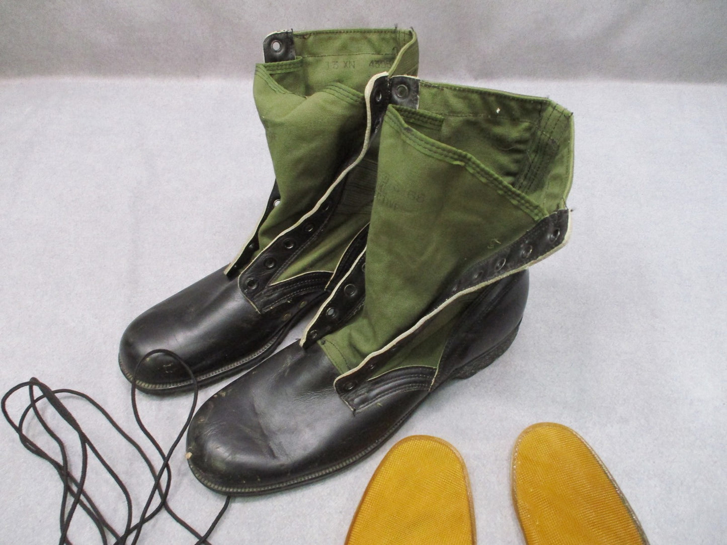 Vintage US Military Jungle Spike Protective Boots Size 13 XN Genesco Surplus