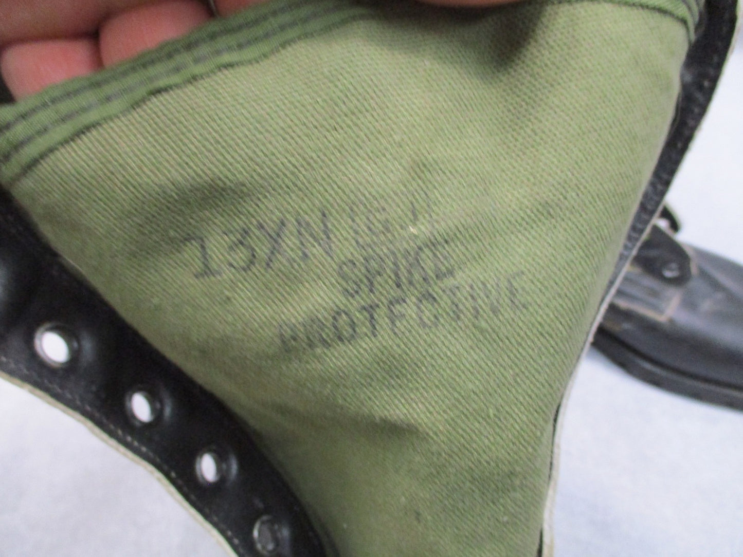 Vintage US Military Jungle Spike Protective Boots Size 13 XN Genesco Surplus