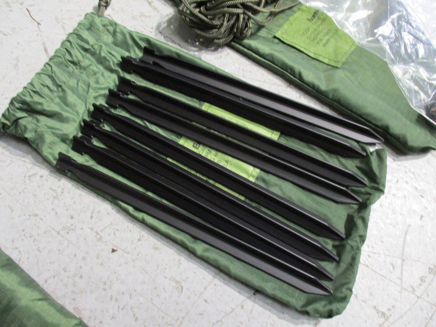 Eureka! TCOP Military Tent SPM100-05-D-6059 Camo w/ Bag Poles Stakes Repair Kit