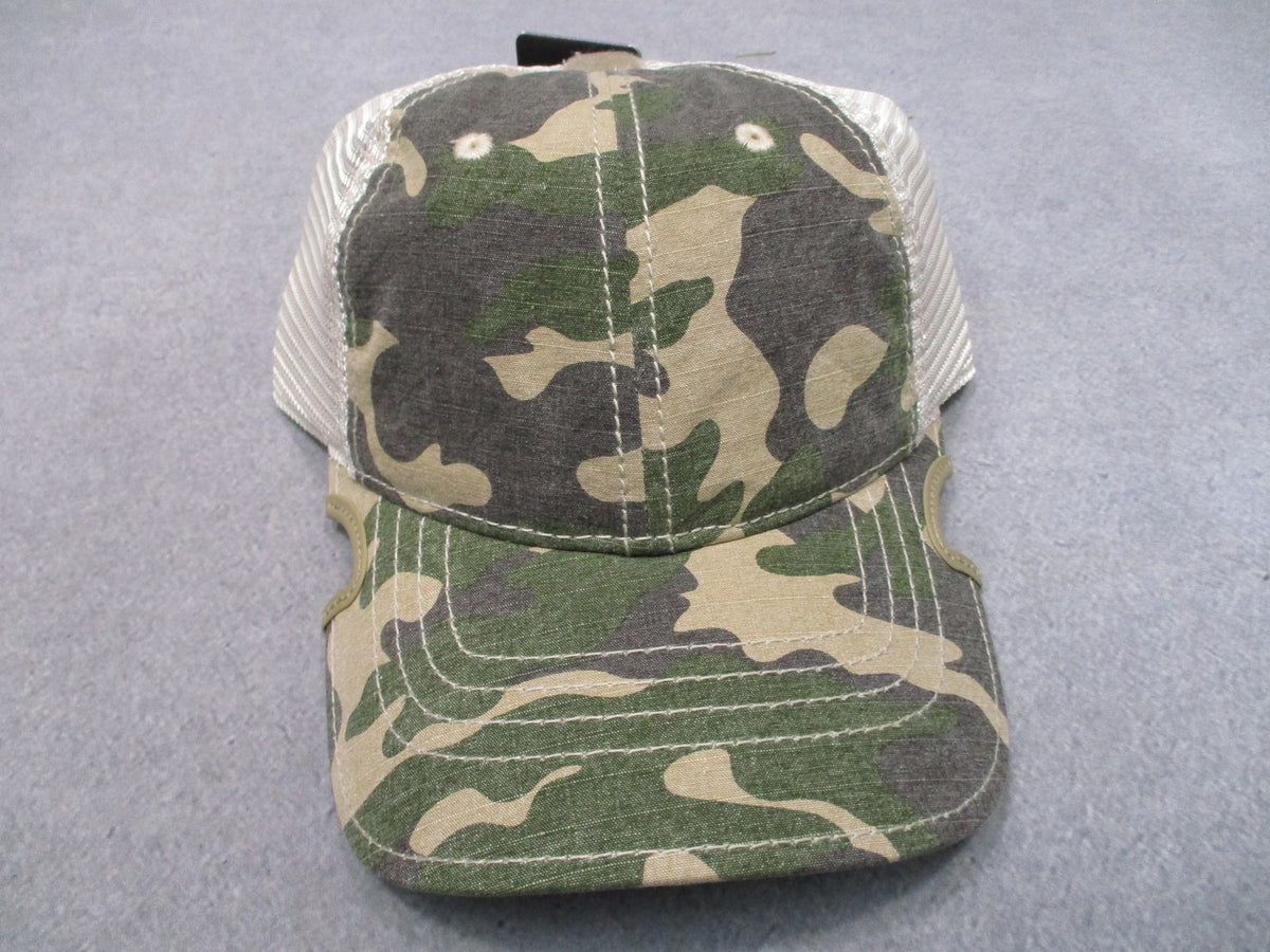 Notch Gear Camo Ponytail Baseball Cap Patented Notch Mesh Hat NWT