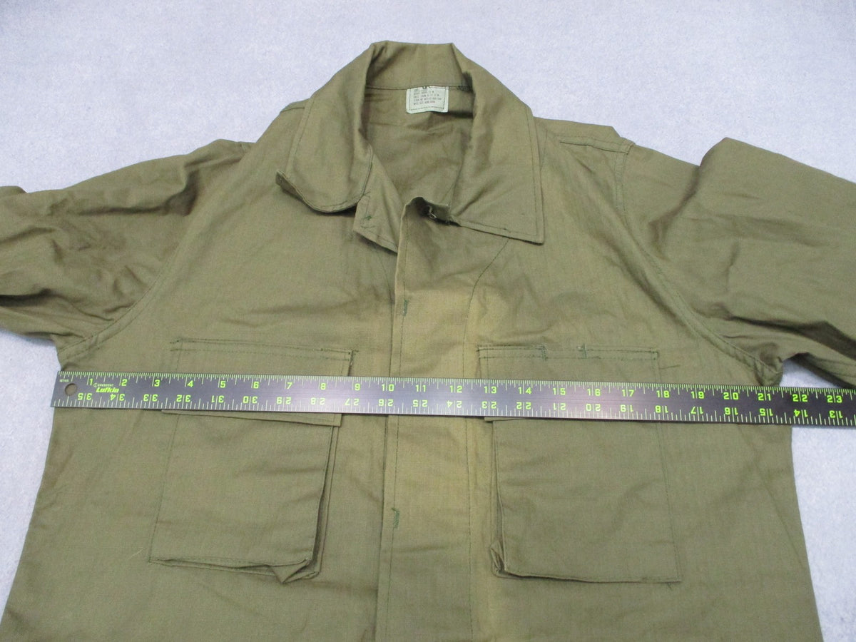 Vintage US Military OG-107 Combat Coat Small Long Ladiga 100% Cotton USA
