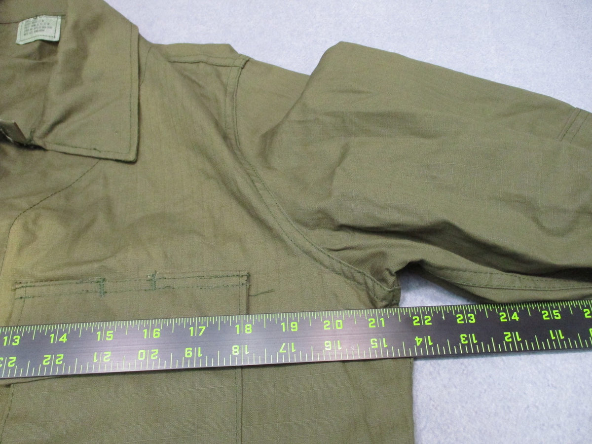 Vintage US Military OG-107 Combat Coat Small Long Ladiga 100% Cotton USA