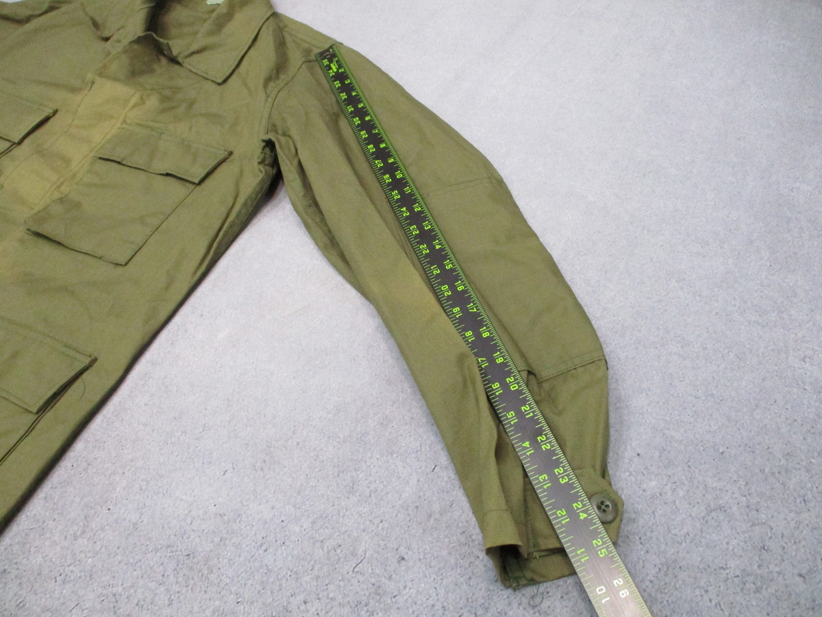 Vintage US Military OG-107 Combat Coat Small Long Ladiga 100% Cotton USA