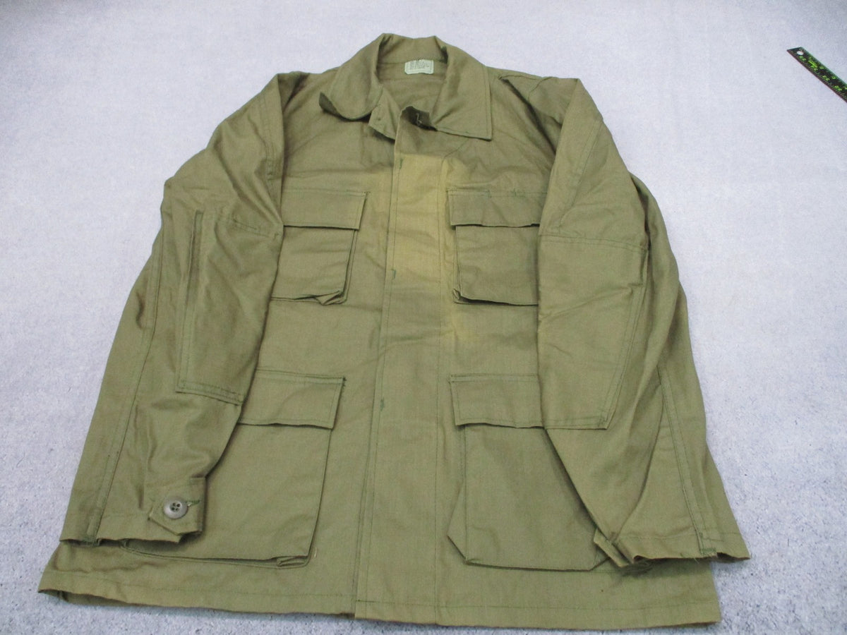 Vintage US Military OG-107 Combat Coat Small Long Ladiga 100% Cotton USA